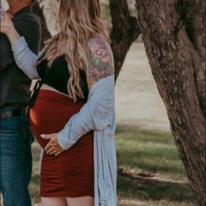 PinkBlush maternity midi skirt in size XL